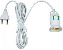 Патрон подвесной с выключателем и штепсельной вилкой Uniel DLC-P-T50B/E27 3метра Белый картинка 